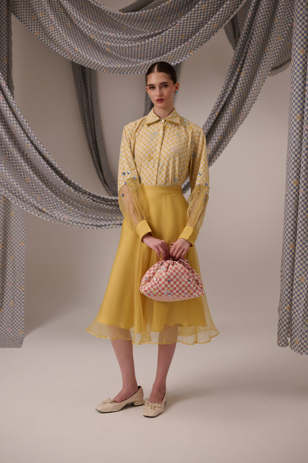 Bloom Cuff Shirt Yellow