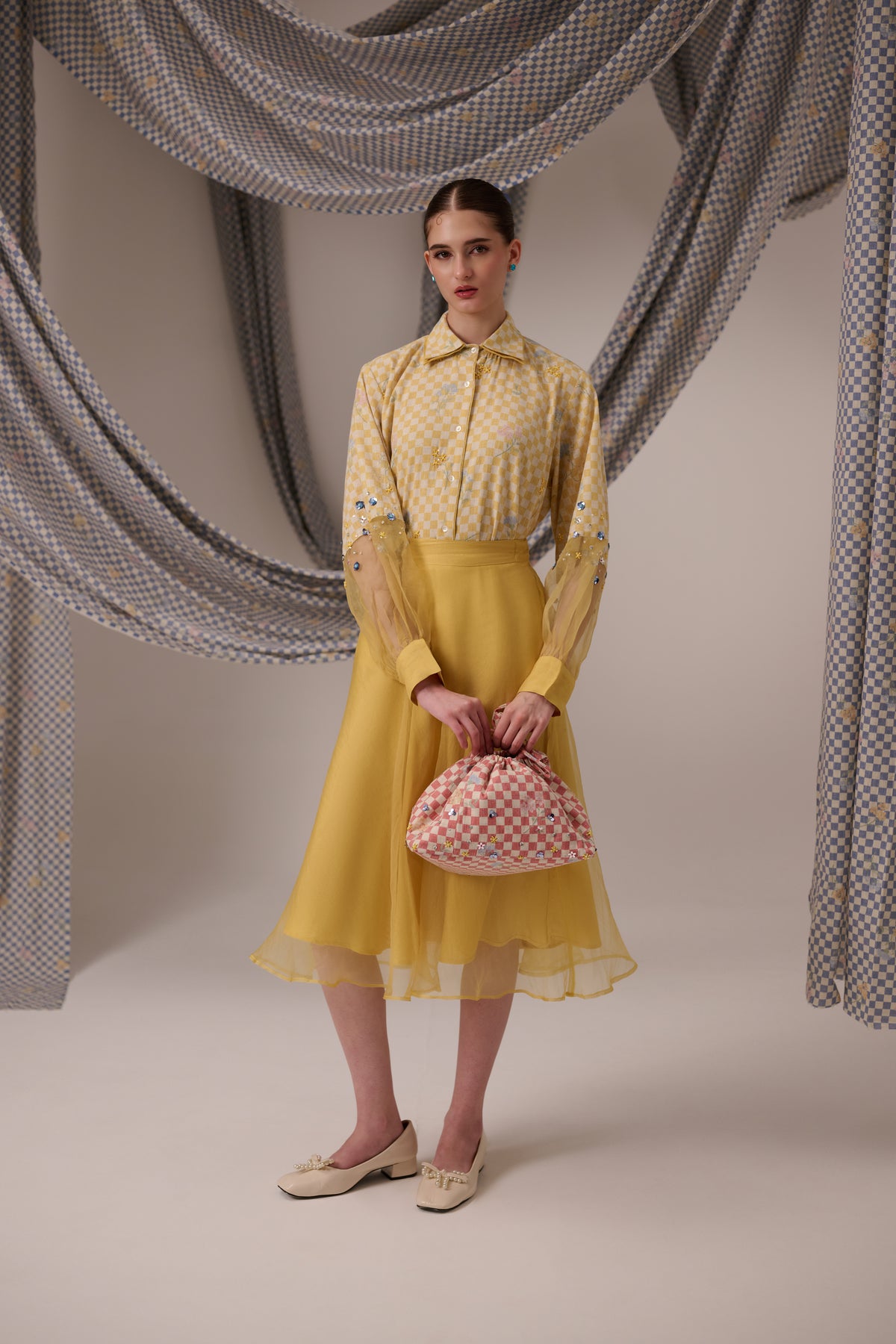 Bloom Cuff Shirt Yellow