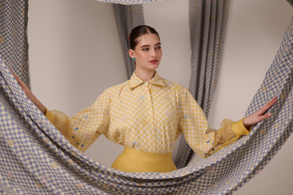 Bloom Cuff Shirt Yellow