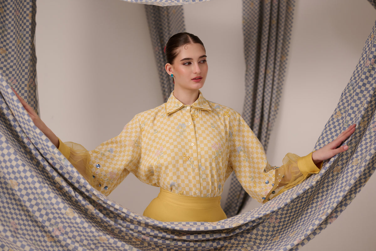 Bloom Cuff Shirt Yellow