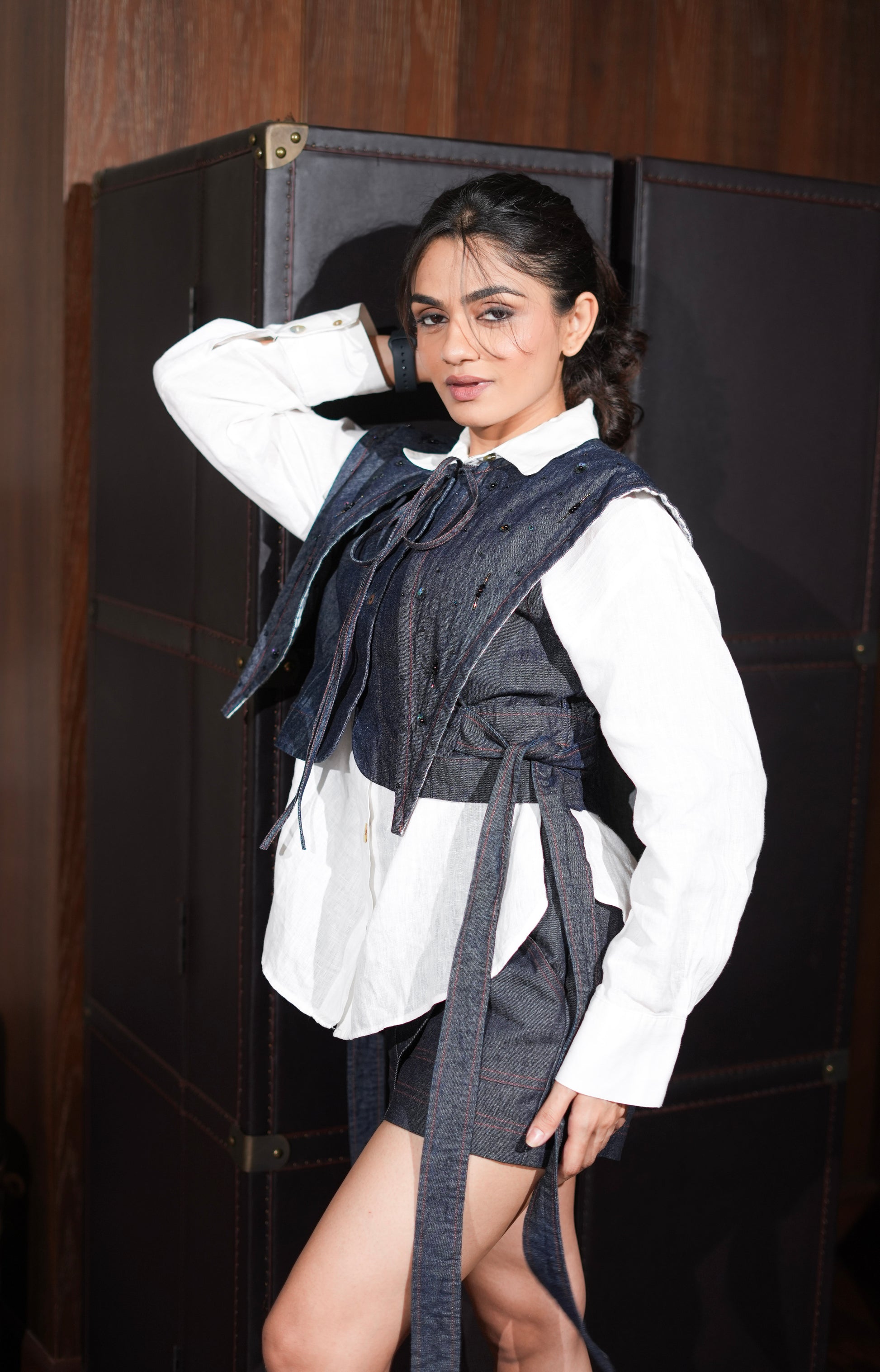 Denim bib
