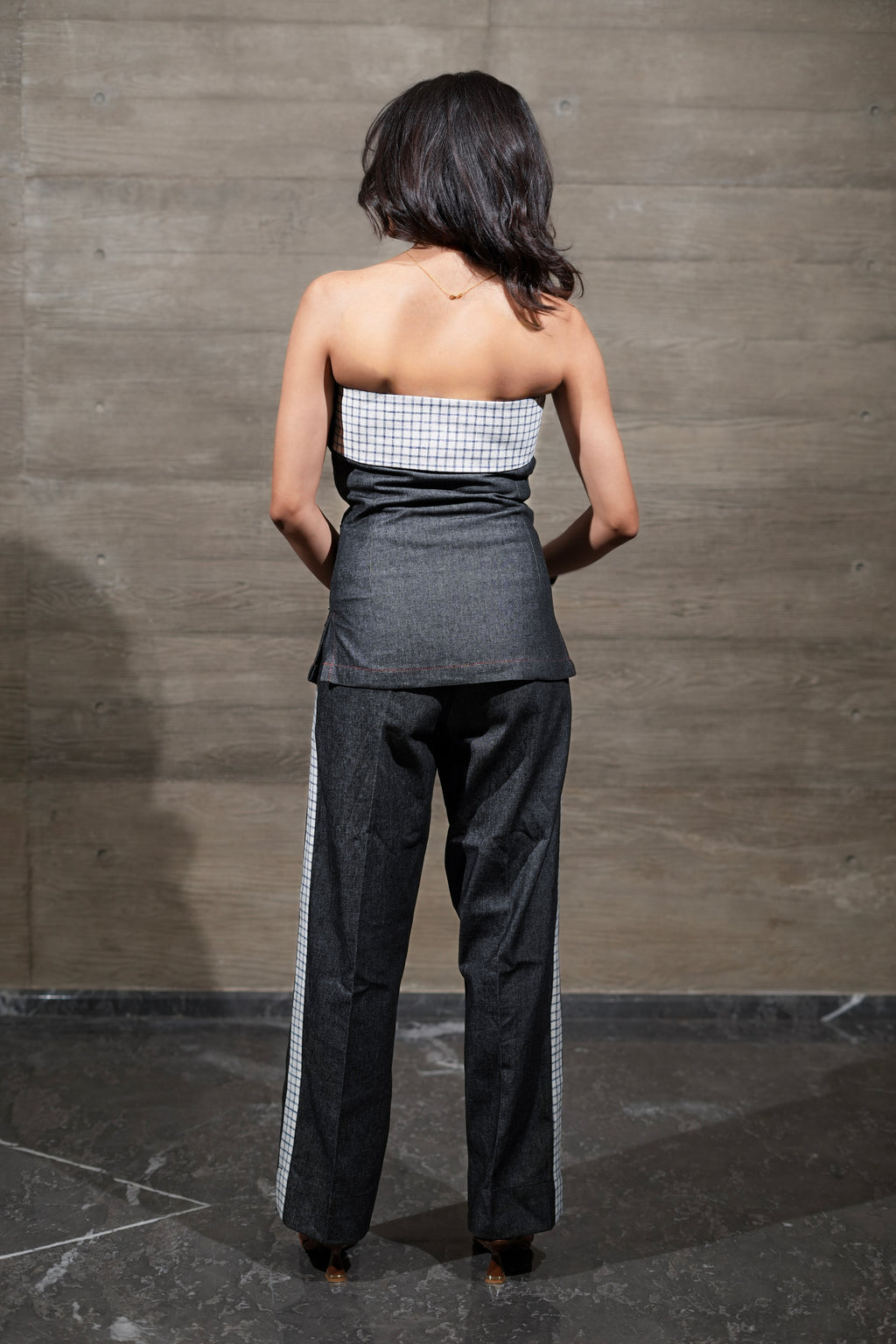 Checkered Bandeau